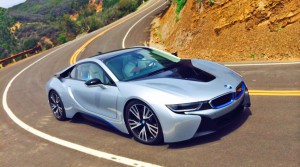 BMW i8 på Mulholland Drive